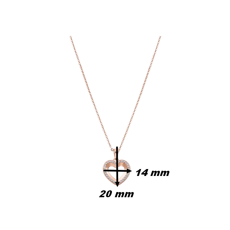 collier-coeur-femme-argent-925-rosé-et-oxydes-LOTUS-LP3137-1-2-dimensions Collier Cœur Femme Argent 925/1000 rosé et Oxydes de zirconium LOTUS LP3137-1/2, dimensions