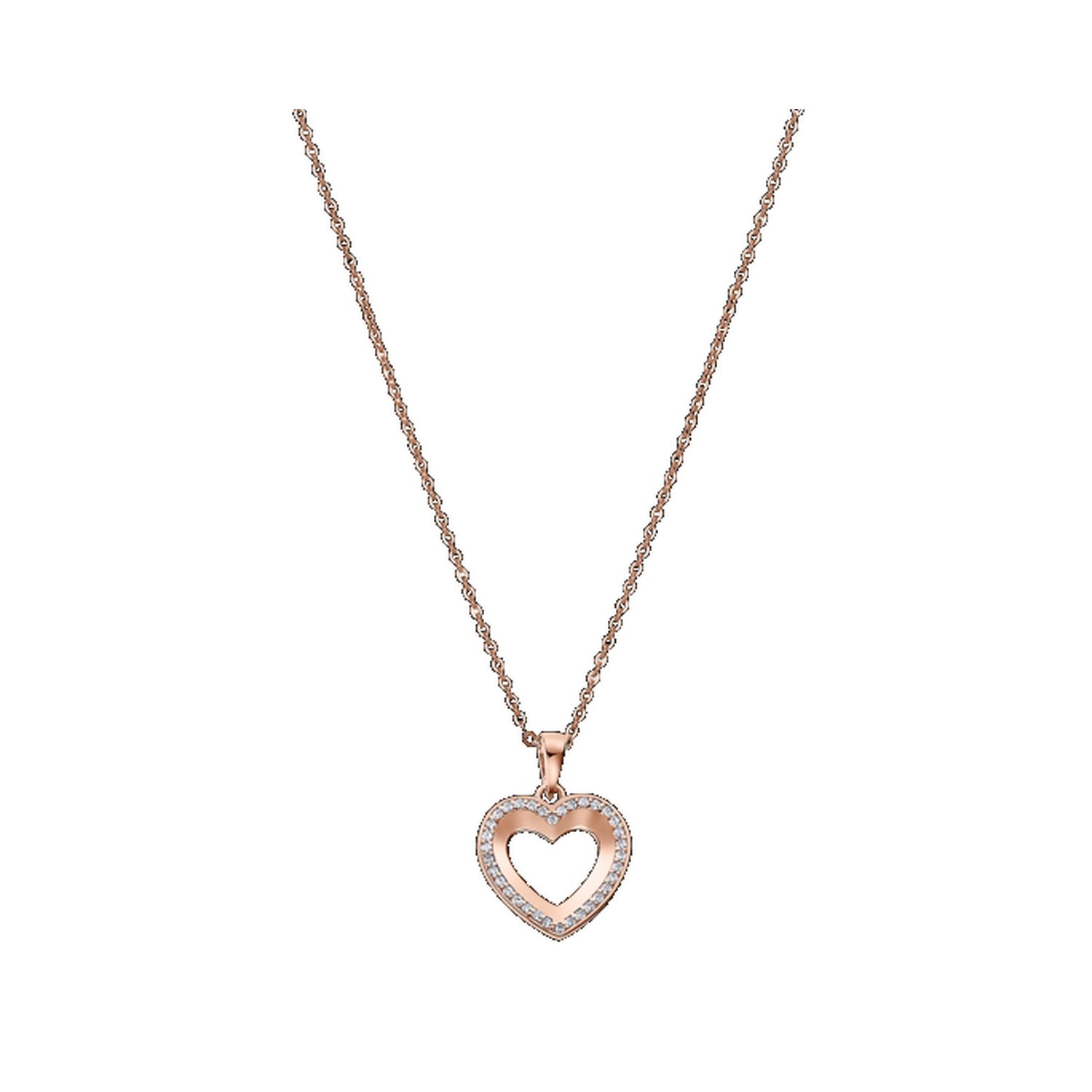 collier-coeur-femme-argent-925-rosé-et-oxydes-LOTUS-LP3137-1-2 Collier Cœur Femme Argent 925/1000 rosé et Oxydes de zirconium LOTUS LP3137-1/2