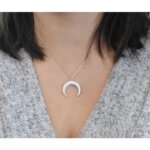 Collier Corne Femme Argent 925/1000 et Oxydes de zirconium LOTUS LP1961-1/1 porté