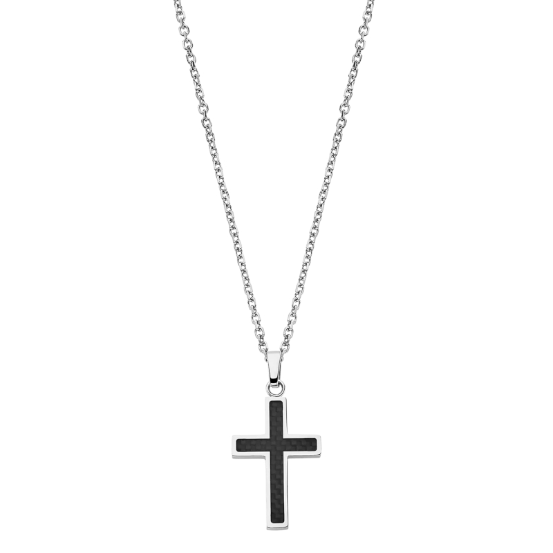 collier-croix-homme-acier-inoxydable-LOTUS-LS1983-1-1 Collier Croix Homme Acier inoxydable LOTUS LS1983-1/1