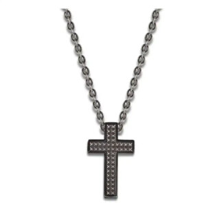 Collier Croix Homme Acier inoxydable vieilli LOTUS LS2132-1/1