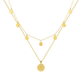 Collier breloques double rang Femme Acier inoxydable ROBBEZ MASSON
