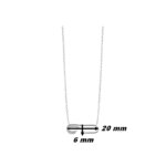 Collier Femme Epingle à nourrice Argent 925/1000 et Oxydes de zirconium LOTUS LP3040-1/1, dimensions
