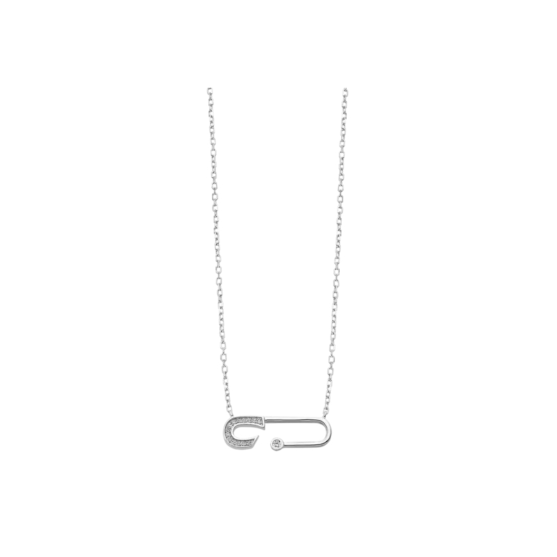 collier-épingle-à-nourice-femme-argent-925-et-oxydes-LOTUS-LP3040-1-1 Collier Femme Epingle à nourrice Argent 925/1000 et Oxydes de zirconium LOTUS LP3040-1/1