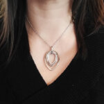 Collier 3 anneaux Femme Acier inoxydable LOTUS LS2112-1/1 porté