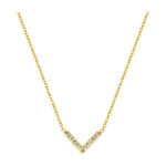 Collier Femme Acier inoxydable doré et Oxydes de zirconium ROBBEZ MASSON