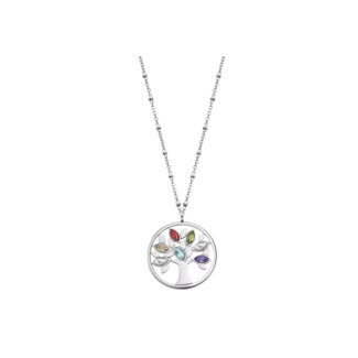 Collier Femme Arbre de vie Acier inoxydable et strass de couleurs LOTUS LS2192-1/1
