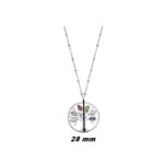 Collier Femme Arbre de vie Acier inoxydable et strass de couleurs LOTUS LS2192-1/1, diamètre
