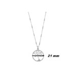 Collier Femme Arbre de vie Argent 925/1000 et Oxydes de zirconium LOTUS LP1780-1/1, diamètre
