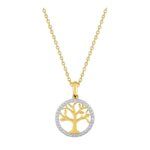 Collier Femme Arbre de vie Plaqué Or et Oxydes de zirconium ROBBEZ MASSON