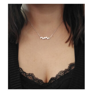 Collier Femme Argent 925/1000 LOTUS LP1979-1/1 porté