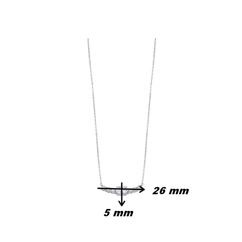 collier-femme-argent-925-et-oxydes-LOTUS-LP2011-1-1-dimensions Collier Femme Argent 925/1000 et Oxydes de zirconium LOTUS LP2011-1/1, dimensions