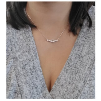 Collier Femme Argent 925/1000 et Oxydes de zirconium LOTUS LP2011-1/1 porté