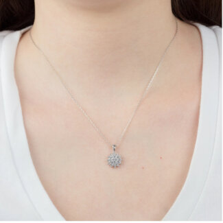 Collier Femme Argent 925/1000 et Oxydes de zirconium LOTUS LP3081-1/1 porté