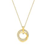 Collier Femme Cercles Plaqué Or et Oxydes de zirconium ROBBEZ MASSON