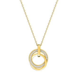 Collier Femme Cercles Plaqué Or et Oxydes de zirconium ROBBEZ MASSON