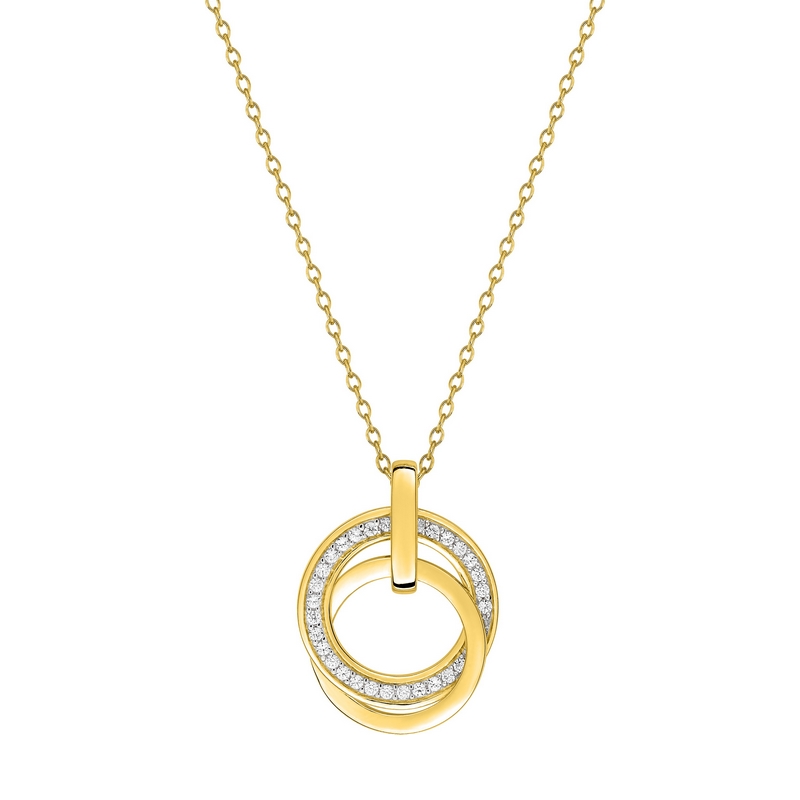collier-femme-cercles-plaque-or-et-oxydes-robbez-masson-132317-1 Collier Femme Cercles Plaqué Or et Oxydes de zirconium ROBBEZ MASSON