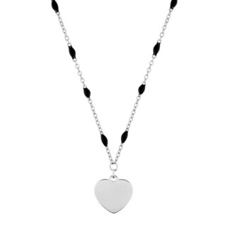 Collier Cœur Femme Acier inoxydable et époxy ROBBEZ MASSON