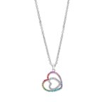 Collier double Cœur Femme Acier inoxydable et strass de couleurs LOTUS LS1943-1/2