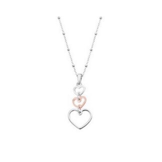 Collier Femme Cœur bicolore Argent 925/1000 LOTUS LP3140-1/1