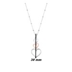Collier Femme Cœur bicolore Argent 925/1000 LOTUS LP3140-1/1, longueur
