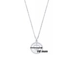 Collier Femme Cœur Argent 925/1000 et Oxydes de zirconium LOTUS LP1954-1/1, diamètre