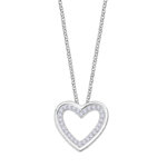 Collier Femme Cœur Argent 925/1000 et Oxydes de zirconium LOTUS LP3123-1/1