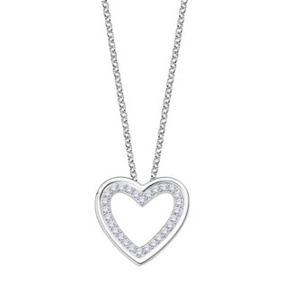 Collier Femme Cœur Argent 925/1000 et Oxydes de zirconium LOTUS LP3123-1/1