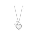 Collier Femme Cœur et clé Acier inoxydable et strass LOTUS LS2188-1/1