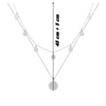 Collier Femme double rang Acier inoxydable ROBBEZ MASSON, longueur