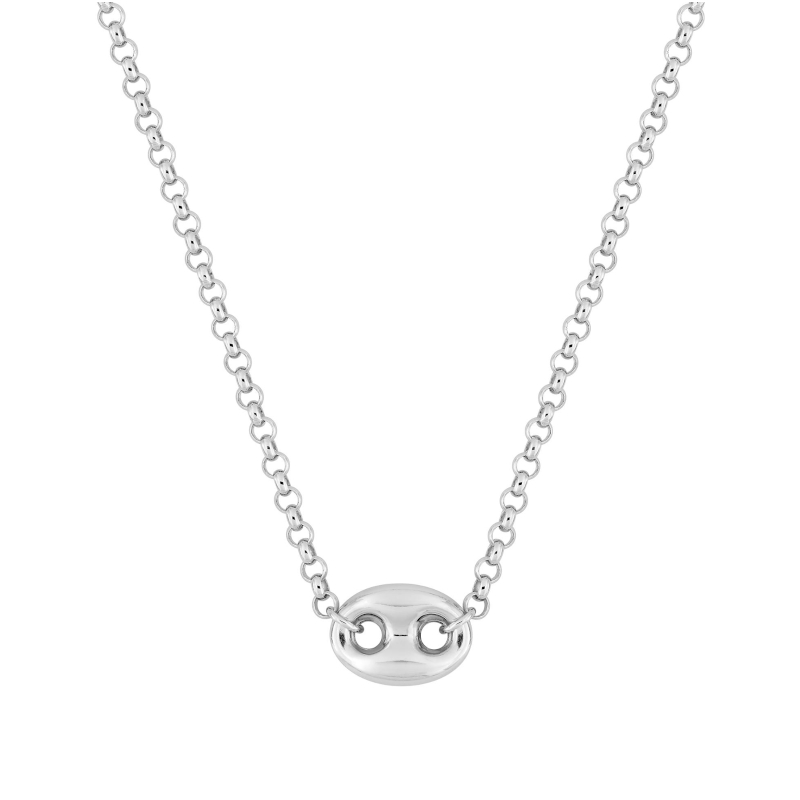 Collier Grain de café Femme Argent 925/1000 et Oxyde de zirconium ROBBEZ MASSON
