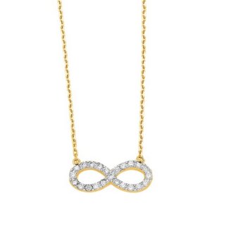 Collier Femme Infini Plaqué Or et Oxydes de zirconium ROBBEZ MASSON