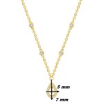 Collier Femme Or jaune 750/1000 et Diamants CHRISTIAN BERNARD, dimensions