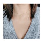 Collier Femme Or jaune 750/1000 et Diamants ROBBEZ MASSON, porté
