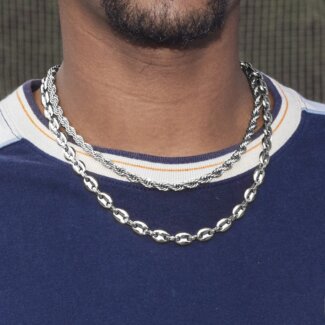Collier chaîne Homme Acier inoxydable LOTUS LS2233-1/1 porté