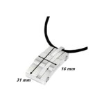 Collier Homme Acier inoxydable et cordon caoutchouc LOTUS LS1316-1/1, dimensions