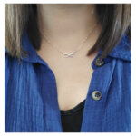 Collier Femme Infini Argent 925/1000 LOTUS LP1224-1/2 porté