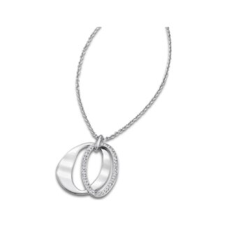 Collier long Femme double anneau Acier inoxydable et strass LOTUS LS1672-1/1