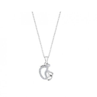 Collier Mère-Enfant, naissance, Argent 925/1000 et Oxydes de zirconium LOTUS LP3236-1/1