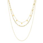 Collier Femme multi rang Acier inoxydable doré ROBBEZ MASSON