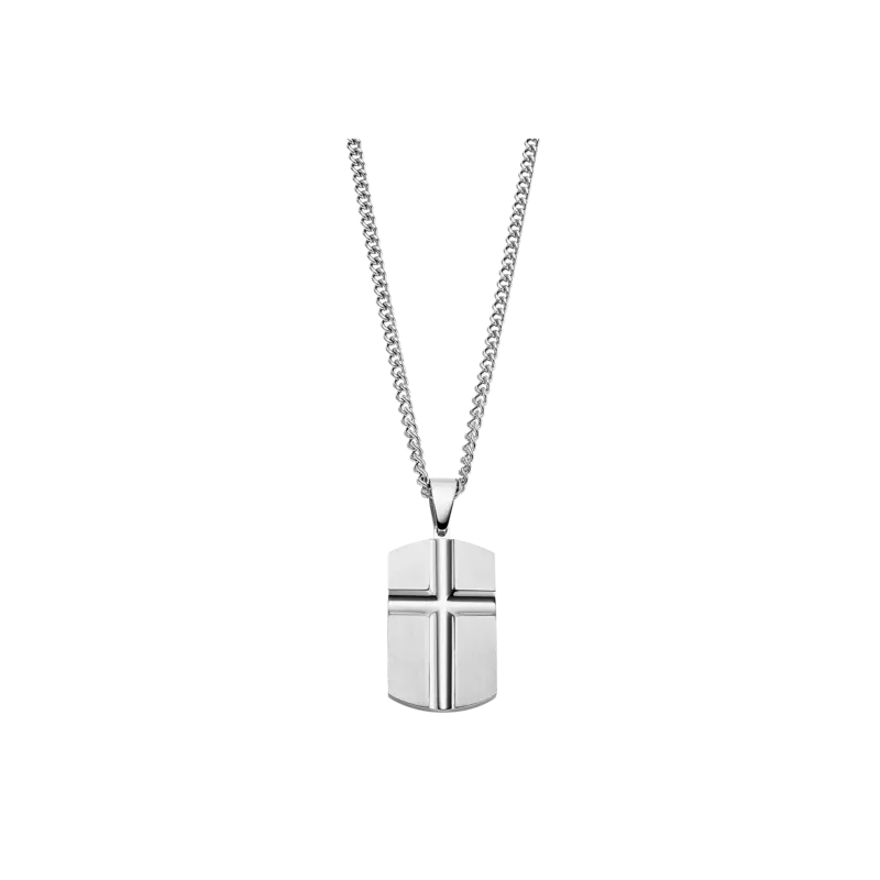 Collier plaque Croix Homme Acier inoxydable LOTUS LS2279-1/1