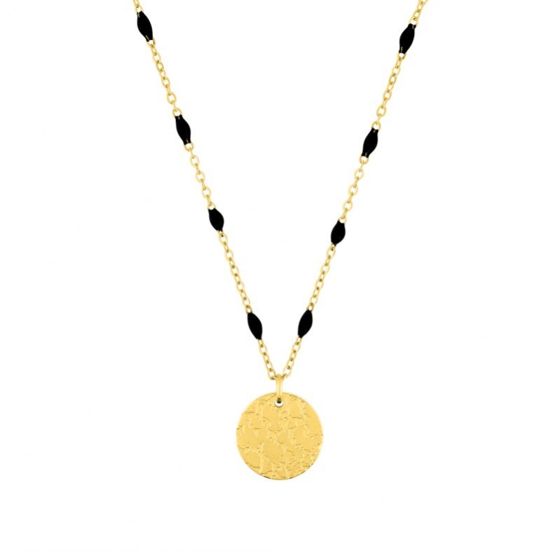 collier-rond-femme-acier-inoxydable-epoxy-robbez-masson-432240 Collier rond Femme Acier inoxydable et Epoxy synthétique ROBBEZ MASSON