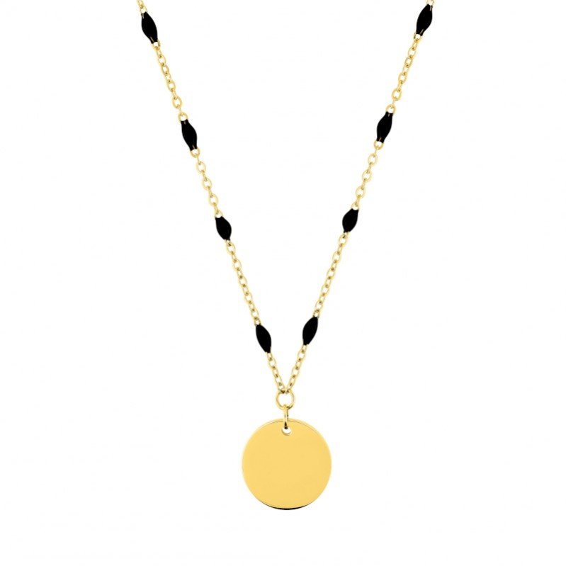 collier-rond-femme-acier-inoxydable-epoxy-robbez-masson-432248 Collier rond Femme Acier inoxydable et Epoxy synthétique ROBBEZ MASSON