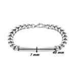 Gourmette Homme Acier inoxydable LOTUS LS1936-2/1, dimensions