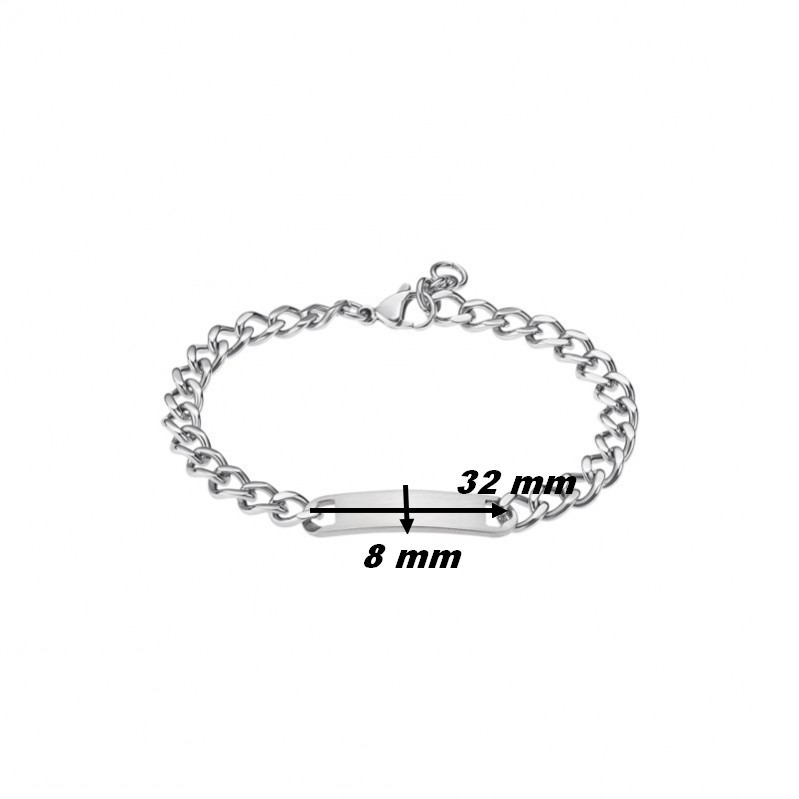 gourmette-homme-acier-inoxydable-LOTUS-LS2221-2-1-dimensions Gourmette Homme Acier inoxydable LOTUS LS2221-2/1, dimensions