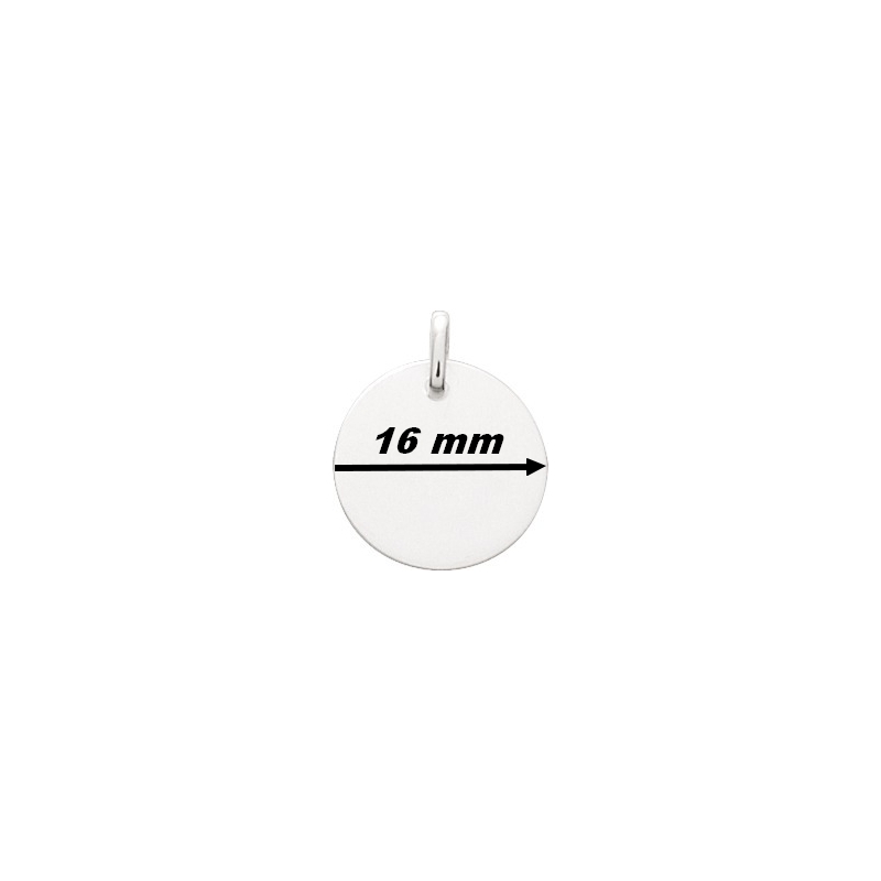 médaille-ronde-argent-rhodié-robbez-masson-316020-diaètre Médaille ronde Argent 925/1000 ROBBEZ MASSON, diamètre