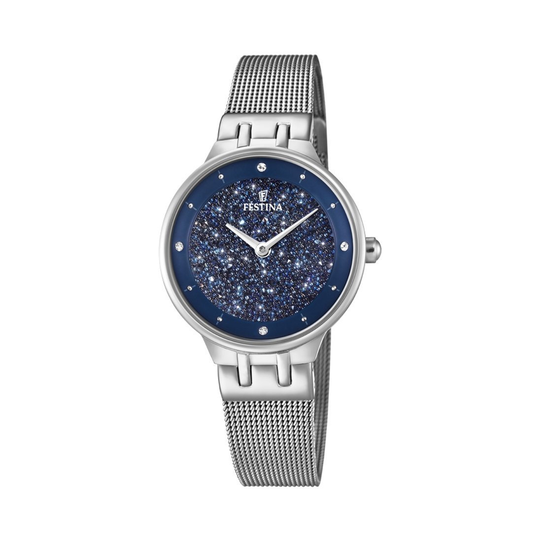 montre-FESTINA-Femme-acier-inoxydable-cadran-bleu-F20385-2 Montre Femme Acier inoxydable cadran bleu nuit FESTINA F20385/2