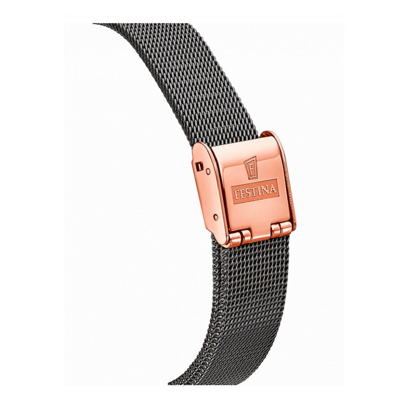 montre-FESTINA-Femme-automatique-acier-inoxydable-rose-F20581-3-bracelet Montre Skeleton Automatique Femme FESTINA Acier inoxydable noir et rose F20581/3, bracelet