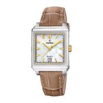 Montre » On the Square » Femme Cuir marron et Acier inoxydable FESTINA F20682/4