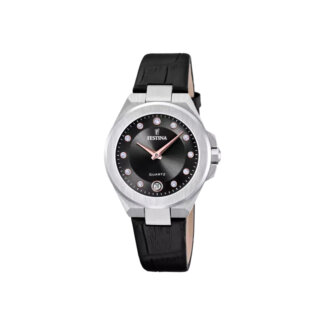 Montre Femme Cuir noir Acier inoxydable FESTINA F20701/5